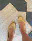 Chanel Gold Ballet Flats