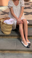 Chanel Black and White Ballet Flats