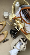 Chanel Gold Ballet Flats