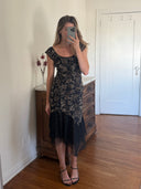 Jolina Paris Lace Midi Dress | Size Small
