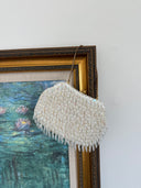 Vintage Ivory Beaded Evening Bag