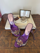 Vintage Enzo Angiolini Embellished Heels | Size 6